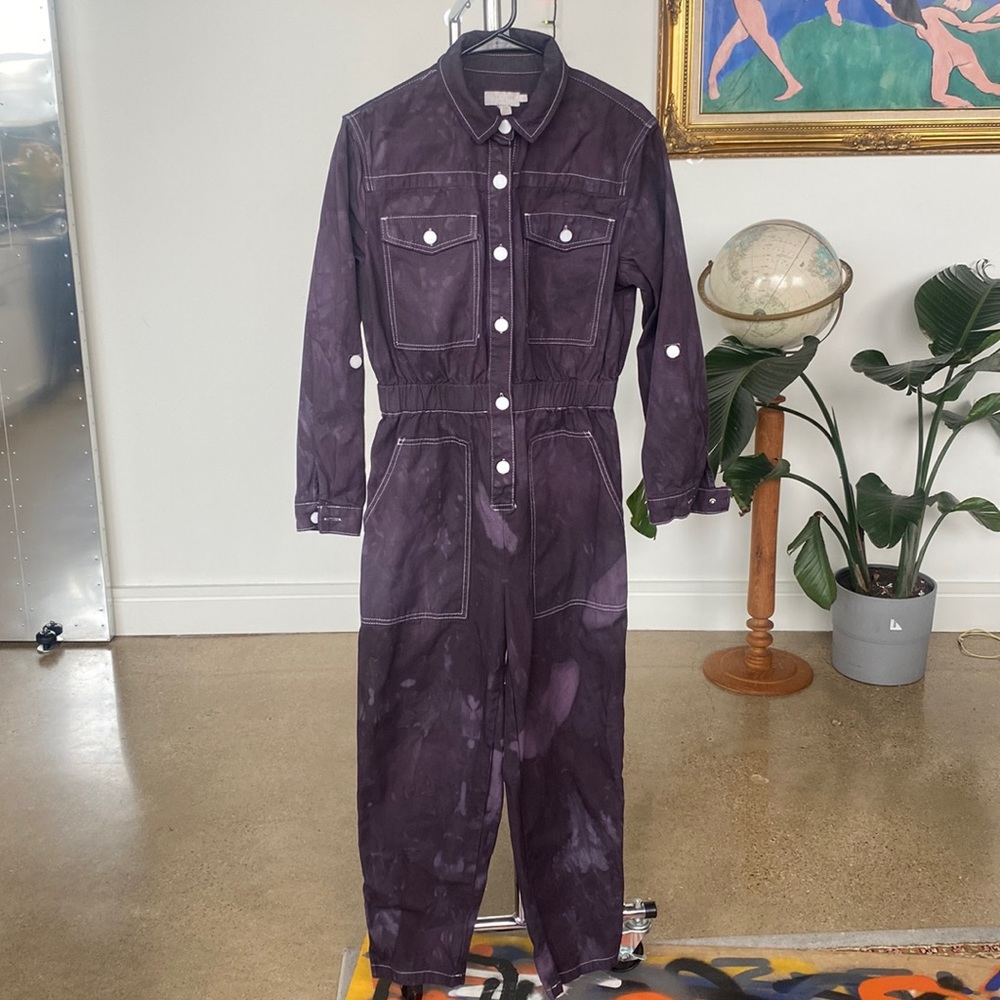 Ted Baker London | Distressed Denim Jumpsuit